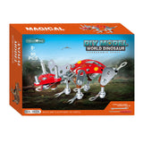 Lobbes metalen constructieset triceratops, 90dlg.