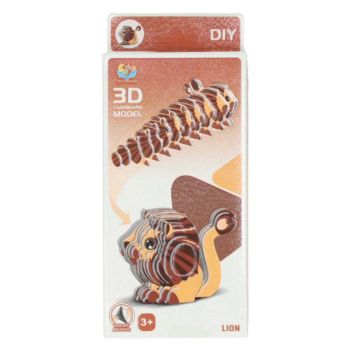 3D Puzzle Léiw, 26 Stéck.