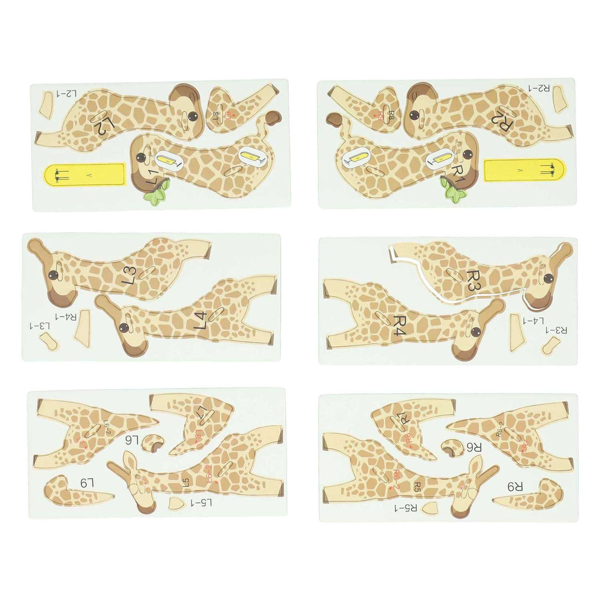 Lobbes 3d puzzel giraffe, 30st.