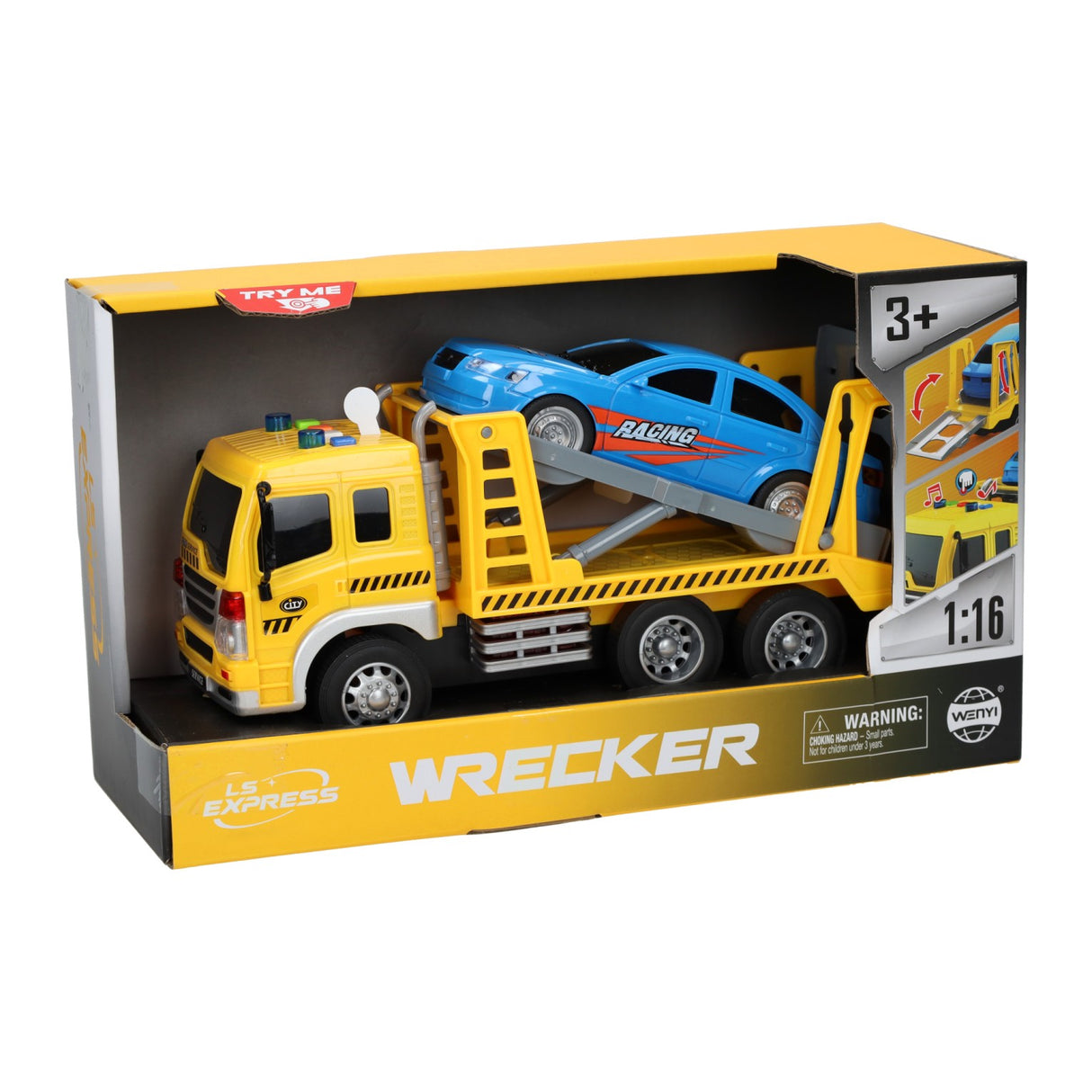 Transporter Track Truck con luce auto e suono