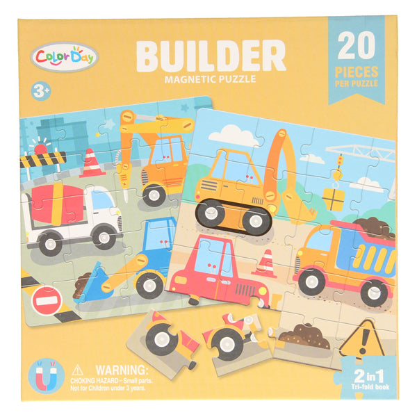 Magnetisch puzzelboek constructie