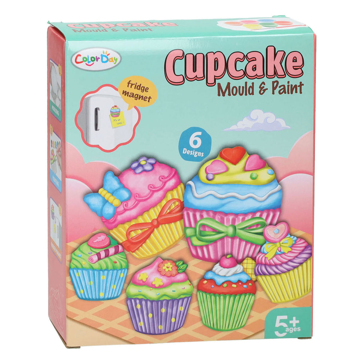 Gieten schilderen cupcakes