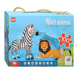 Floor puzzle wild animals, 100 pcs.