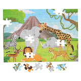 Floor puzzle wild animals, 100 pcs.