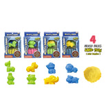 Spielen Sie Sand 150gr mit tierischen Formen