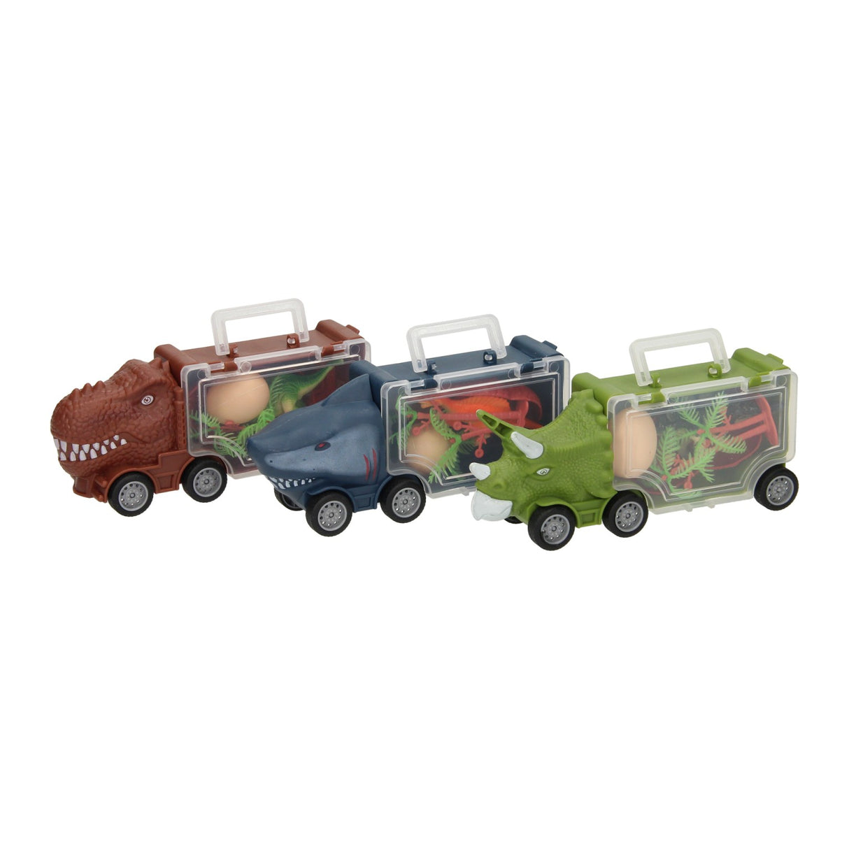 Camion Set Dinosaurier an Hai, 3 Stéck.