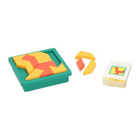 Lobbes speelgoed bv vormenpuzzel tangram, 60 challenges