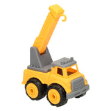 Construction car with screwable wheels - Yellow