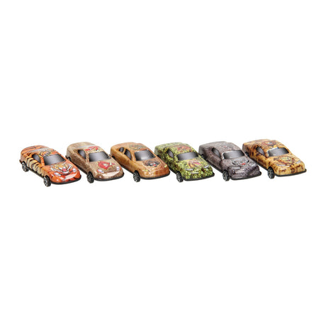 Animal print car set, 6 pcs.