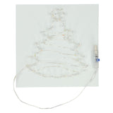 String art Christmas tree with LED lights