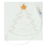 String art Christmas tree with LED lights