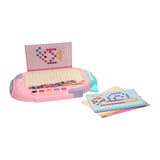Faarf Knäppercher Spill mat rosa magnetesche Pen