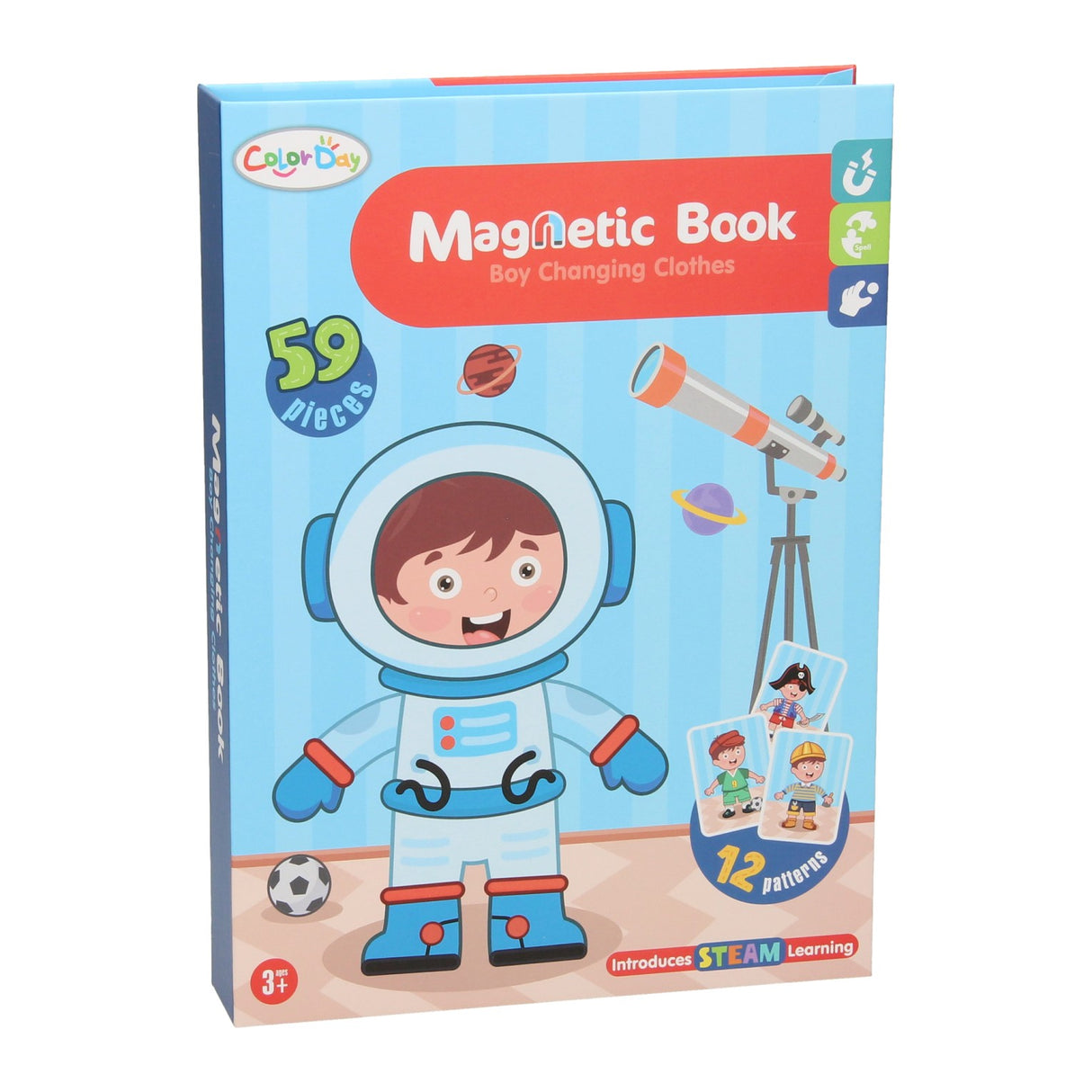 Magnéitbuch - Jongen Outfits, 59 Stéck.