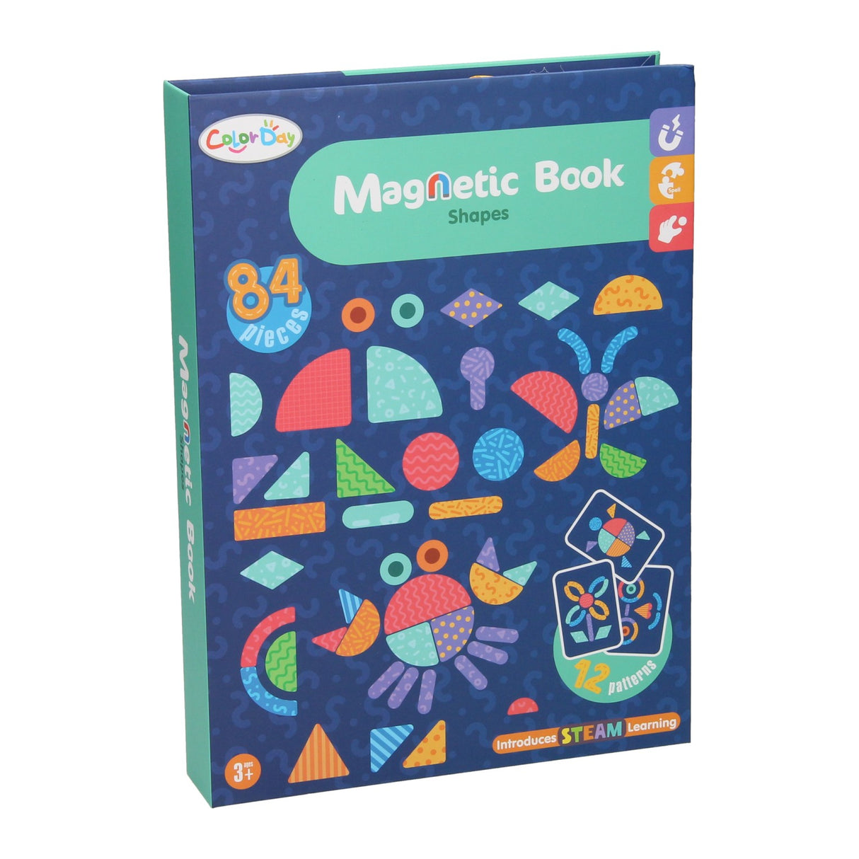 Lobbes magnetisch boek - vormen, 84dlg.