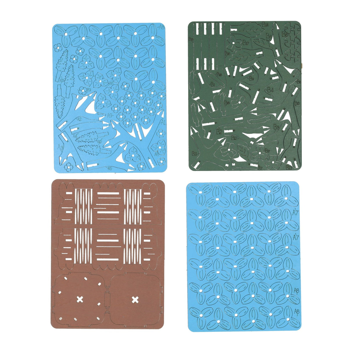 Wooden 3D construction kit hyacinth - 115 parts.