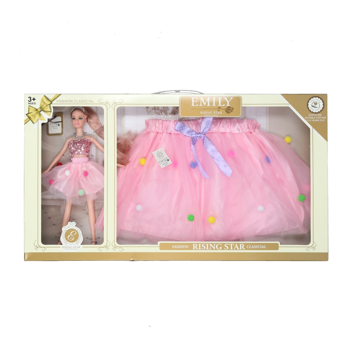 Lobbes Toys Ltd Doll set with dress-up skirt