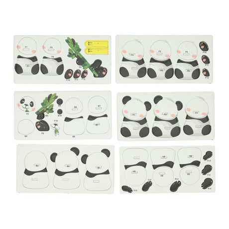 Diy 3d model puzzel - panda
