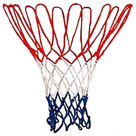 Basketbalová síť Engelhart červená bílá modrá (volná síť)