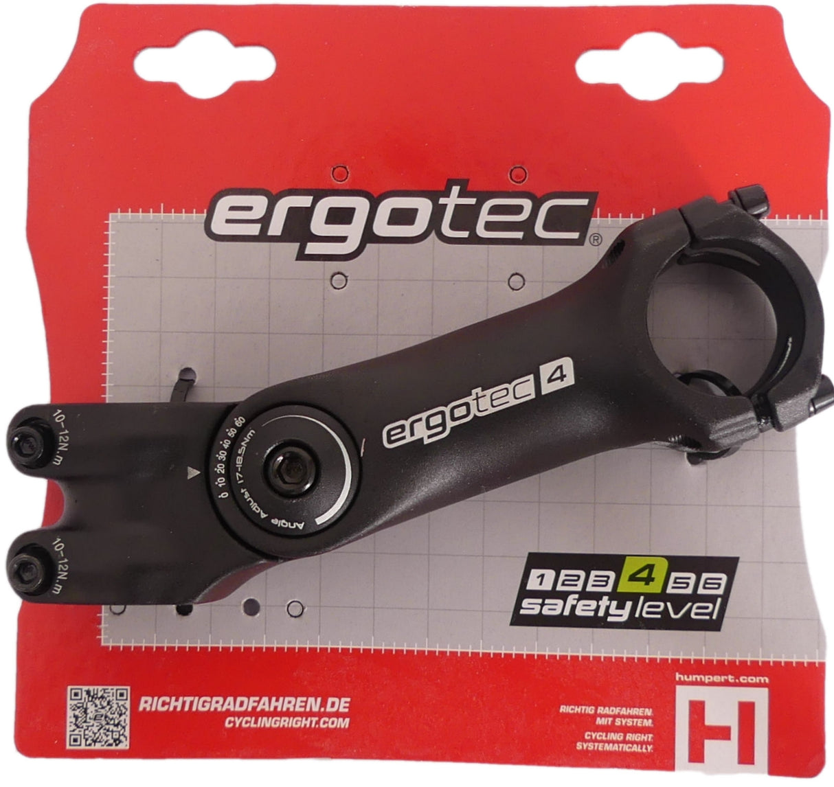 ERGOTEC STEM OCTOPUS 2 AHEAD Justerbar Ø28.6 125 31.8 mm sort