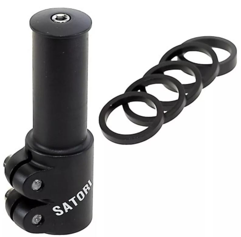 Satori stem extension 1-1 8 black