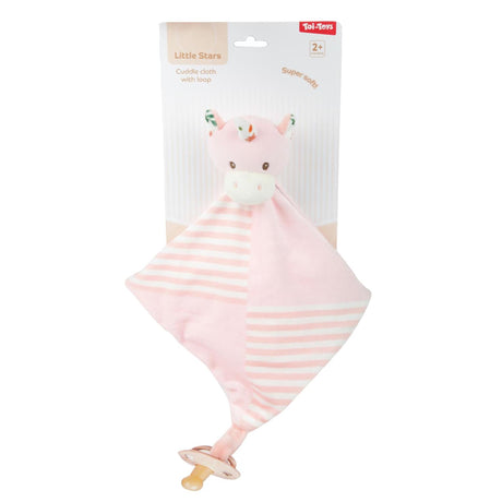 Toi-toys male zvezdice otroška krpa za crkljanje z zanko