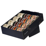 Decoris ribbon polyester 10 assorted black gold
