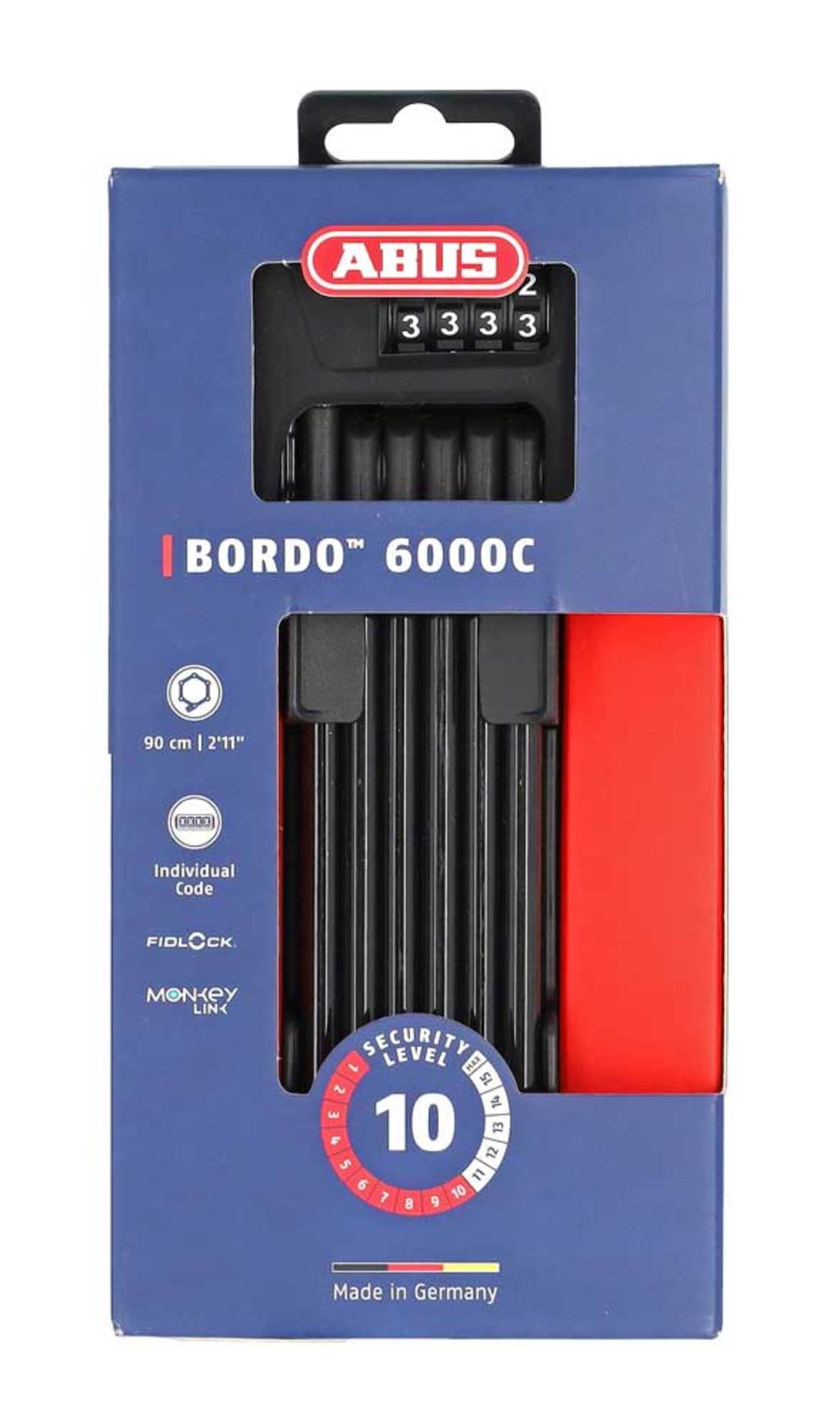 Abus folding lock bordo combo 6100 shfl