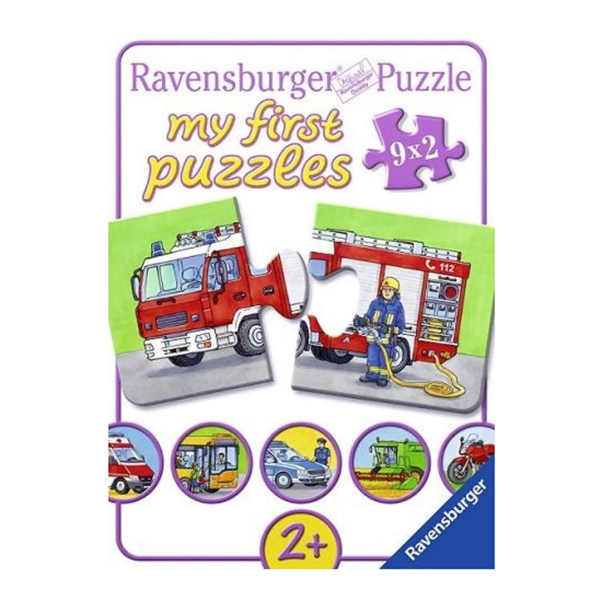 Ravensburger my first puzzles vehicles 9x2pcs
