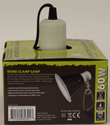 Komodo Black Dome Clamp Lamp -armatur