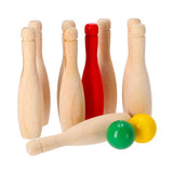 Alert outdoor bowling set wood