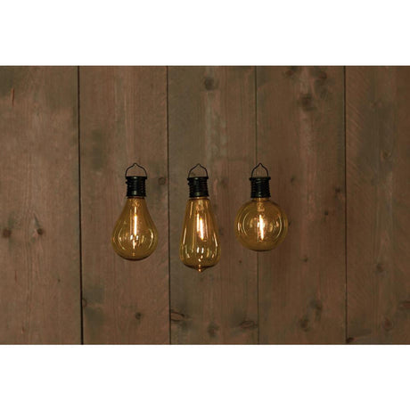 Anna's Kollektioun Solar Retro Filamentlampe schwaarz