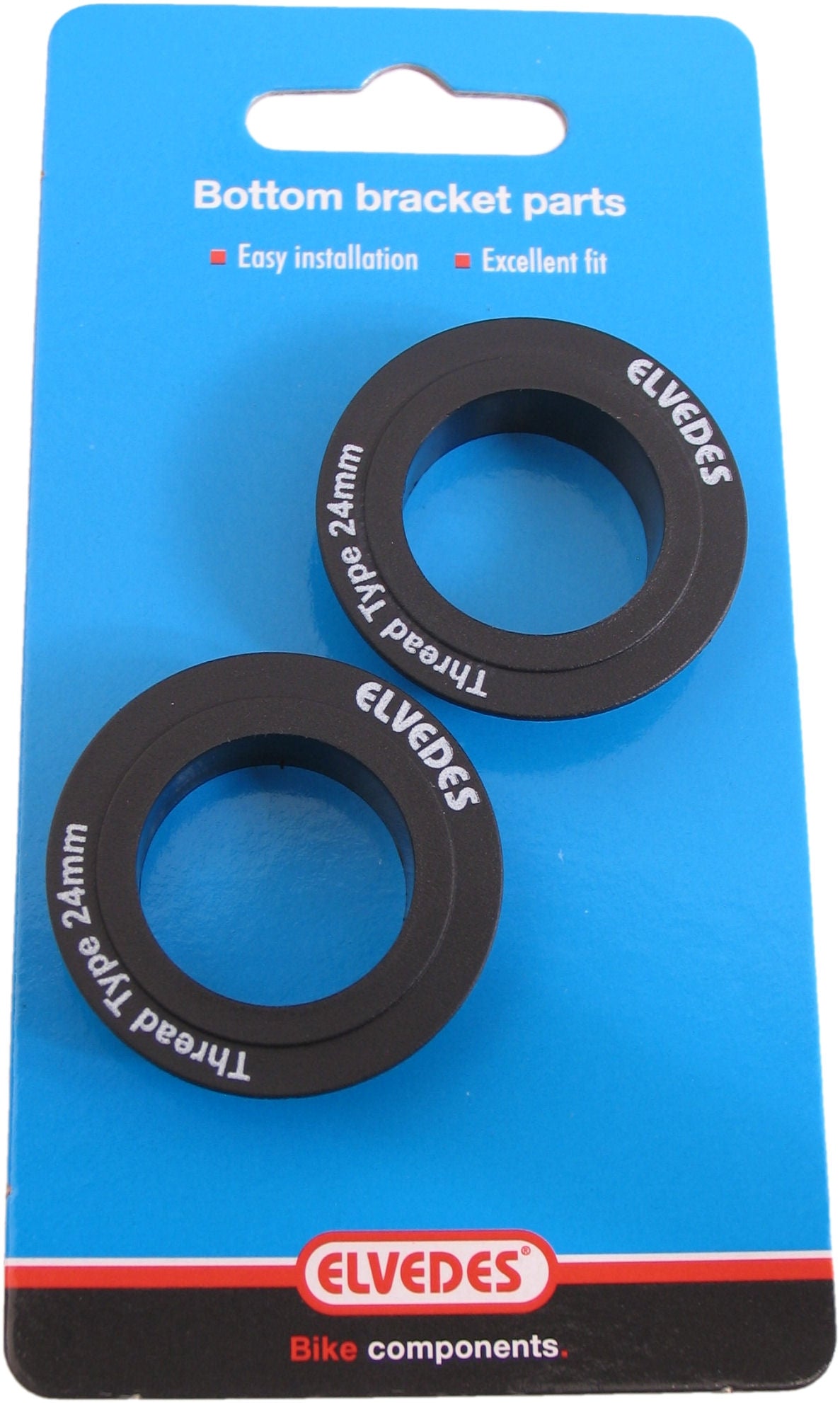 Player eje de las tapas inferiores Elvedes para Shimano 24 mm fuera de borda (2 piezas)