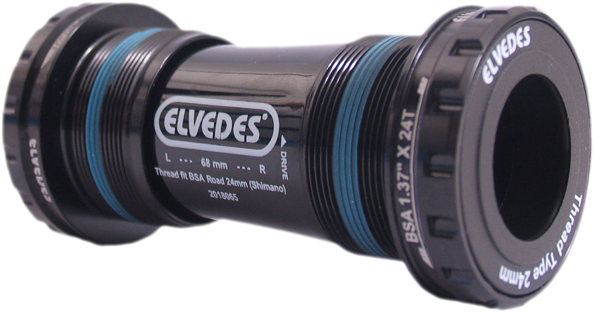 Arbre de joueur Elvedes Hollowtech Shimano Race 24 mm noir