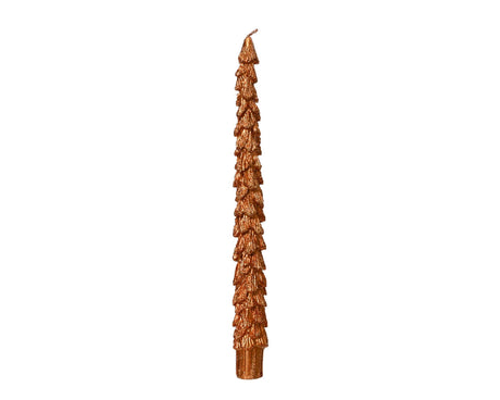 Decoris dinner candle Christmas tree copper 25cm 2-piece