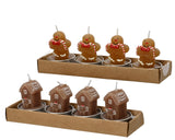 Decoris tea lights gingerbread 5.5cm 4 pieces