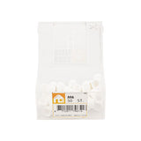 Cover cap nut m6 white plastic tub 50 pcs.