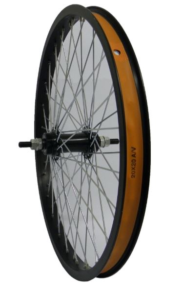 Rear wheel 20x1.75 freewheel alu