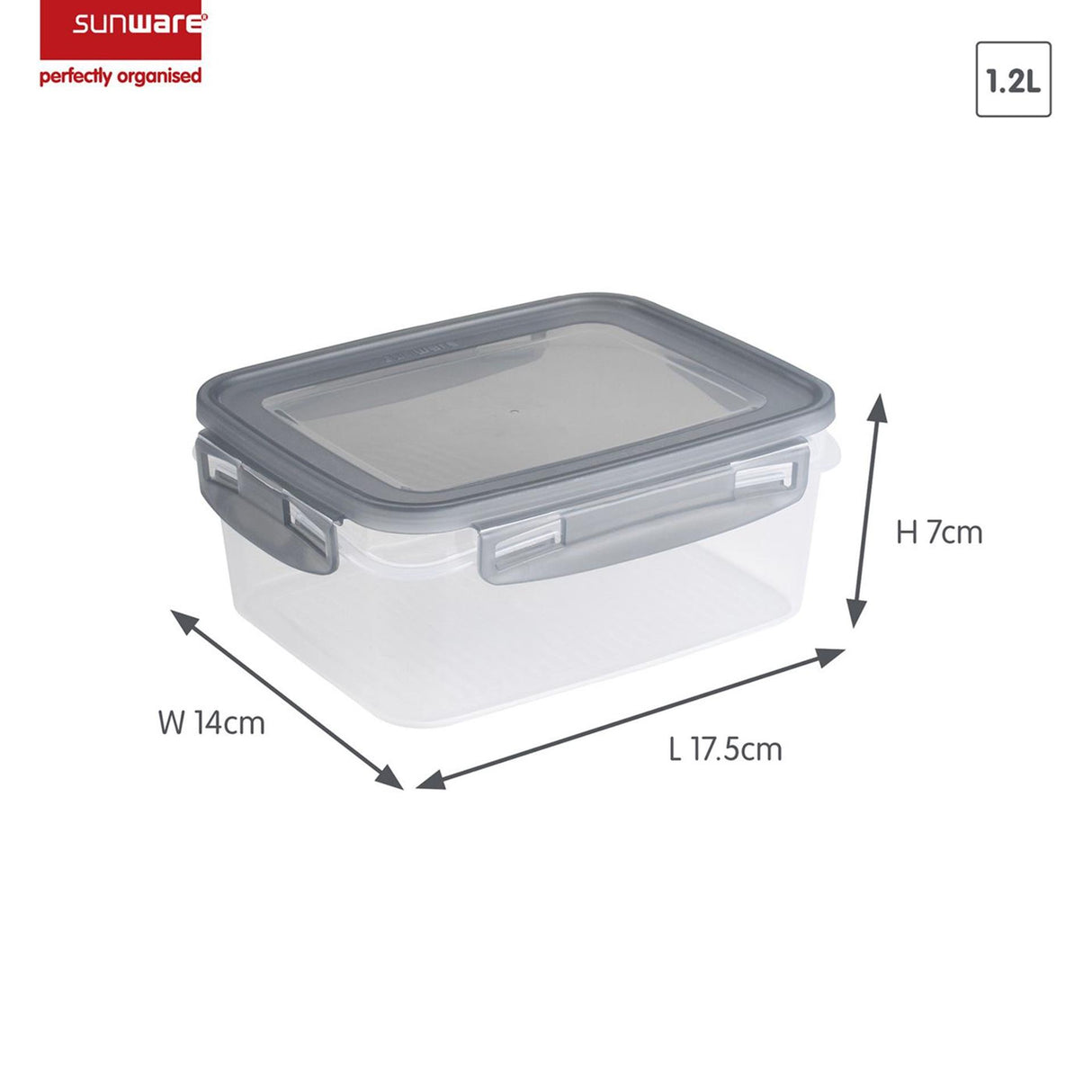 Sunware club cuisine freezer boxes 1.2l