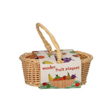 Pic wooden fruit in picnic basket 17dlg.