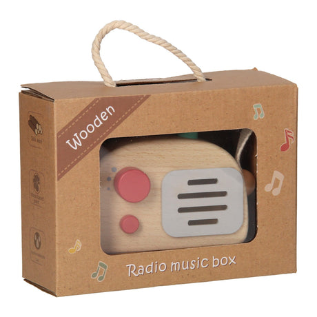 Wooden Radio White