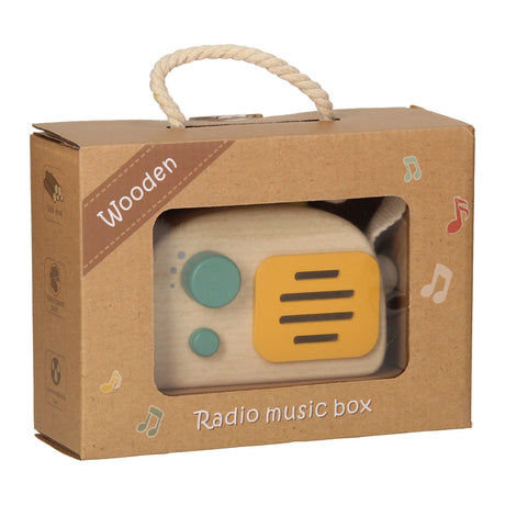 Wooden Radio Gray