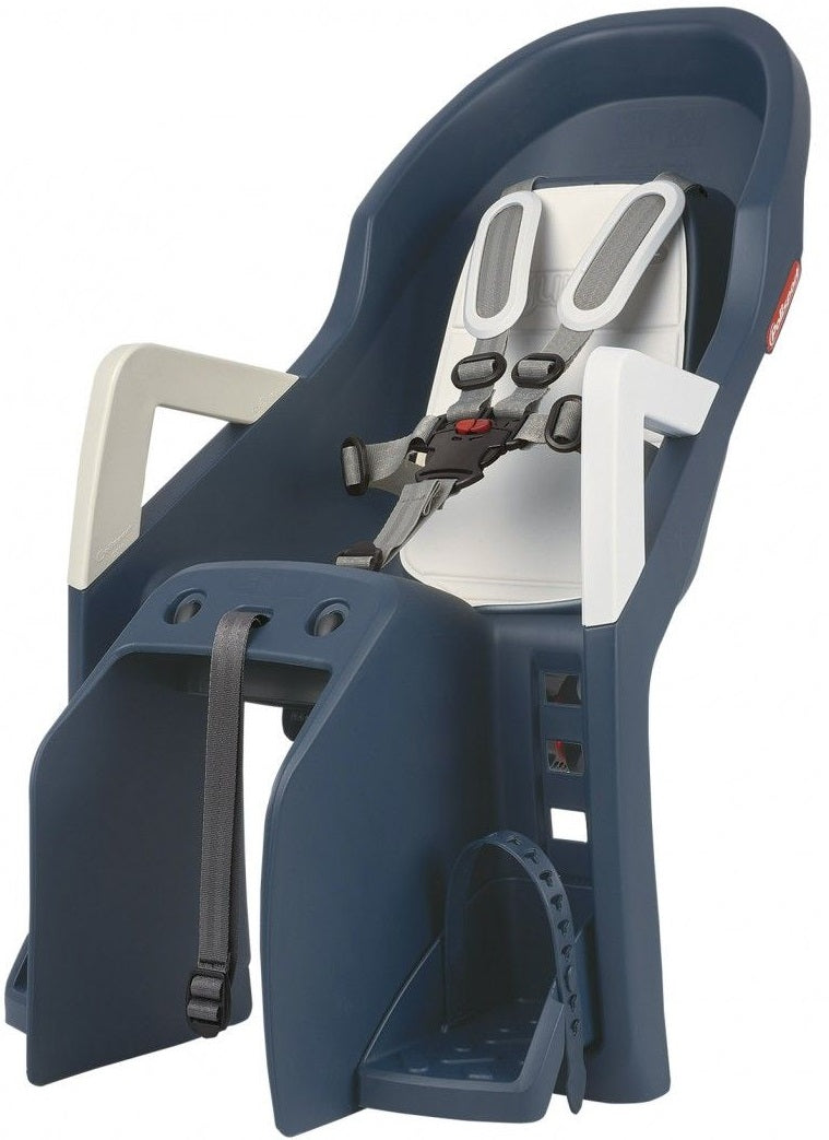 Asiento para niños de PoliSport detrás de Guppy Maxi+ con crema de jeans confirmación de portaaviones (CFS)