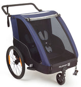 PoliSport Children's Trailer con kit de senderismo azul