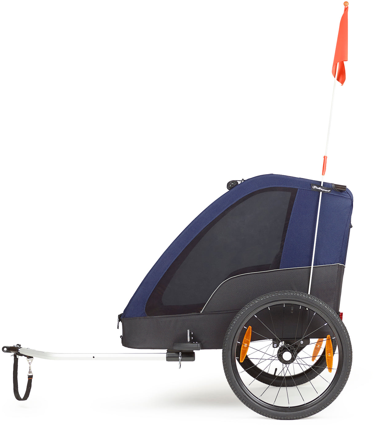 Polisport Children's trailer without walking kit, gray-blue