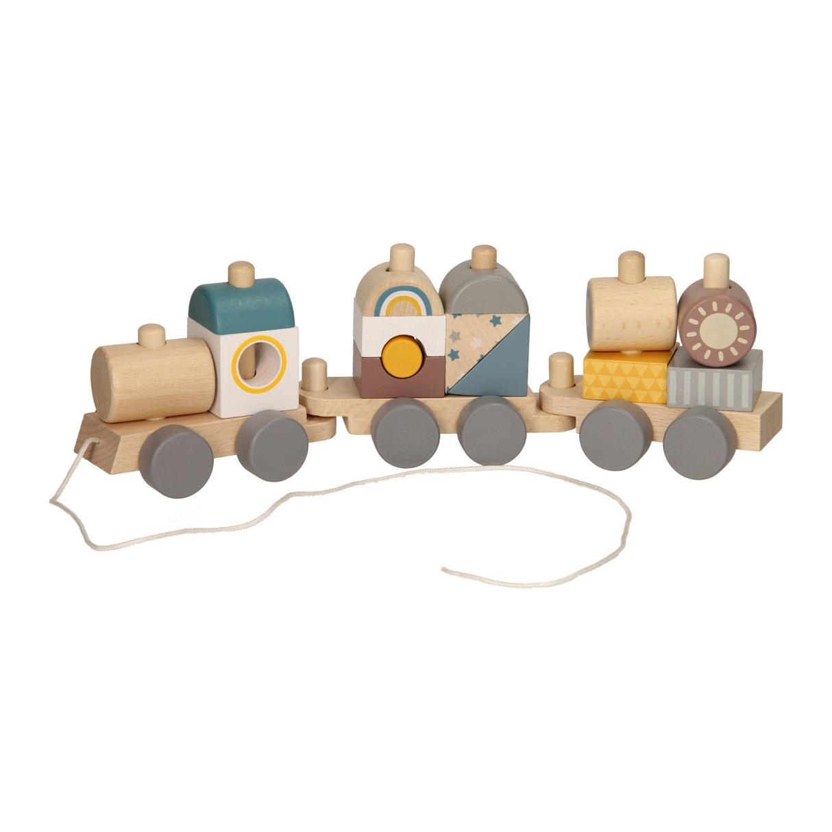 Wooden Stacking Trek Train