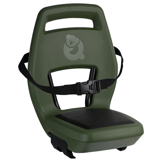 Qibbel Q343 Asiento trasero 6+ Junior con reposapiés y placas de protección verde