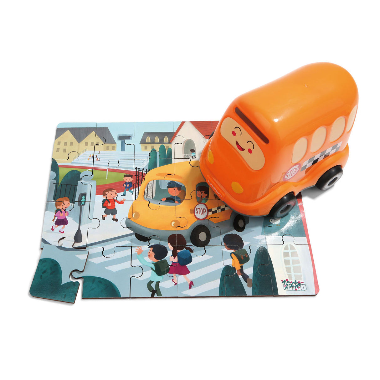 TELDBRIGHT HOLDER -JIGSAW -Puzzle mit Schulbus, 24st.