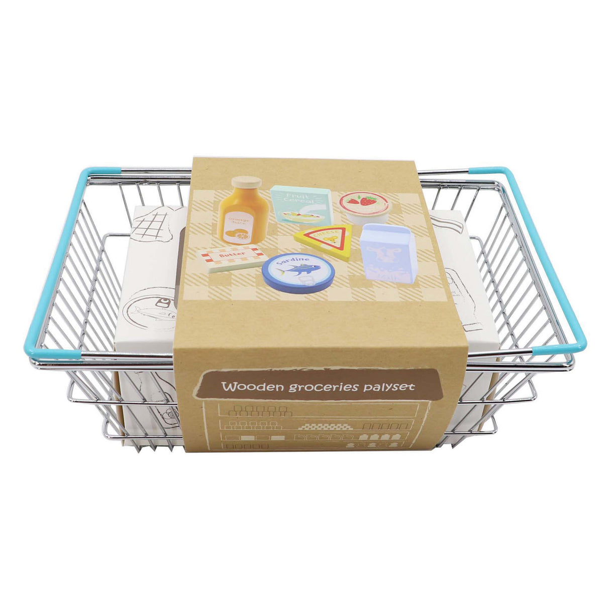 Lobbes houten boodschappen speelset
