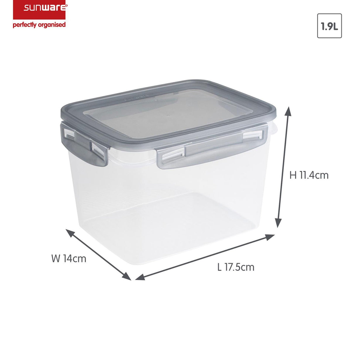 Sunware club cuisine freezer boxes 1.9l
