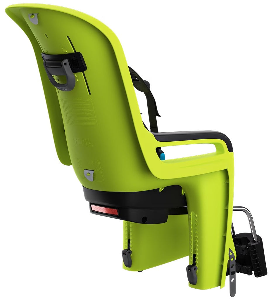 Thule child seat behind Ride Along 2 for frame confirmation - Zen Lime